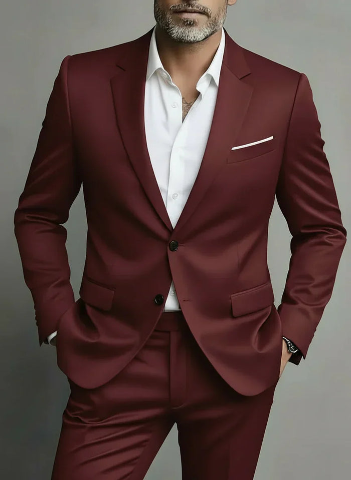 Men's Wedding Guest Suit Two-Piece Slim Fit