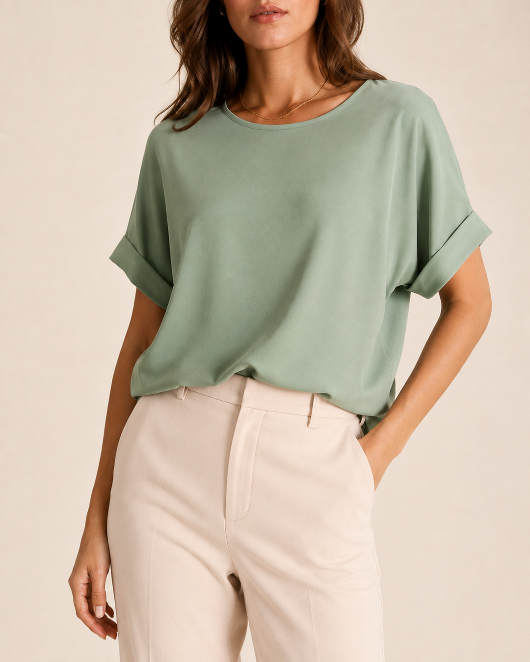 Women's Relaxed Short Sleeve Spring Top