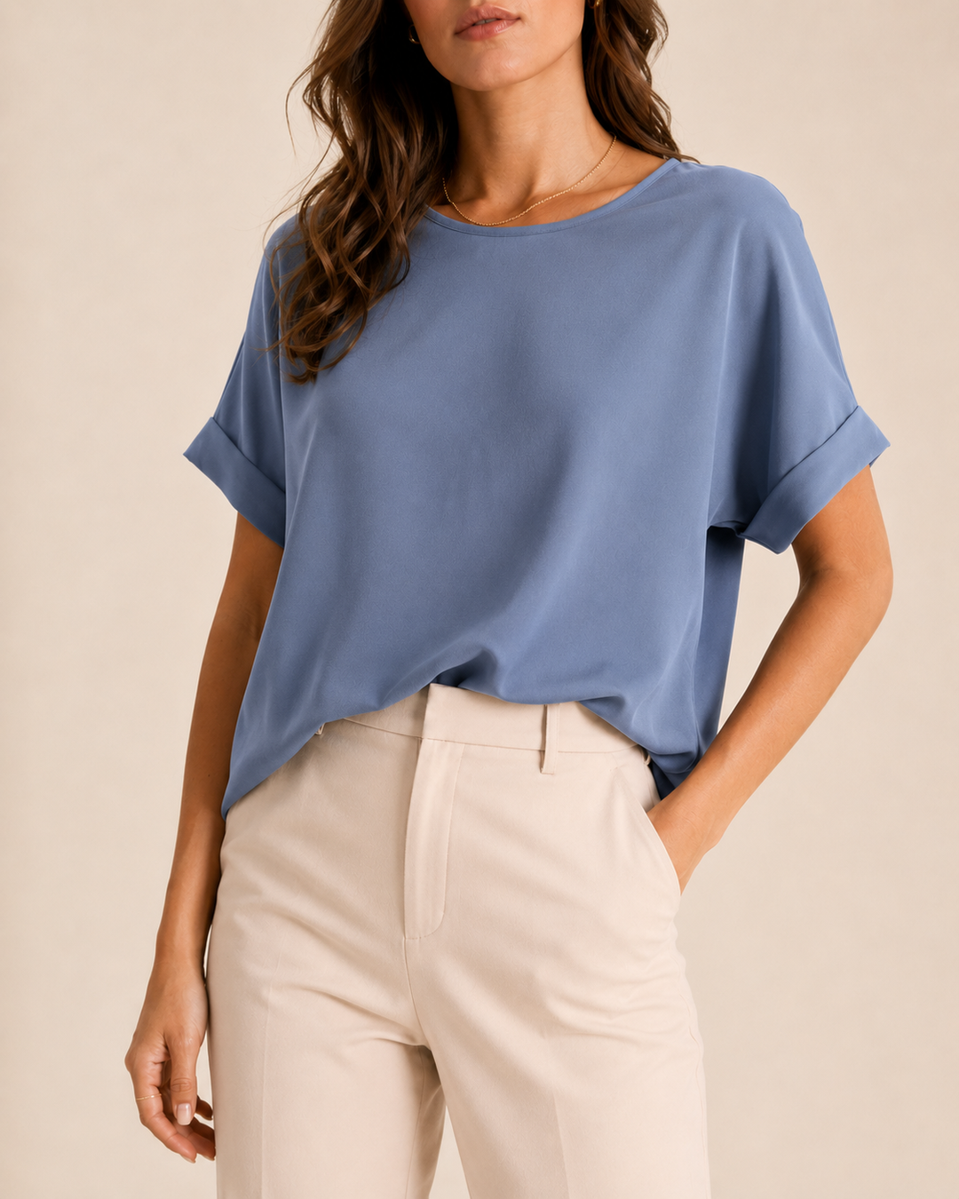 Women's Relaxed Short Sleeve Spring Top