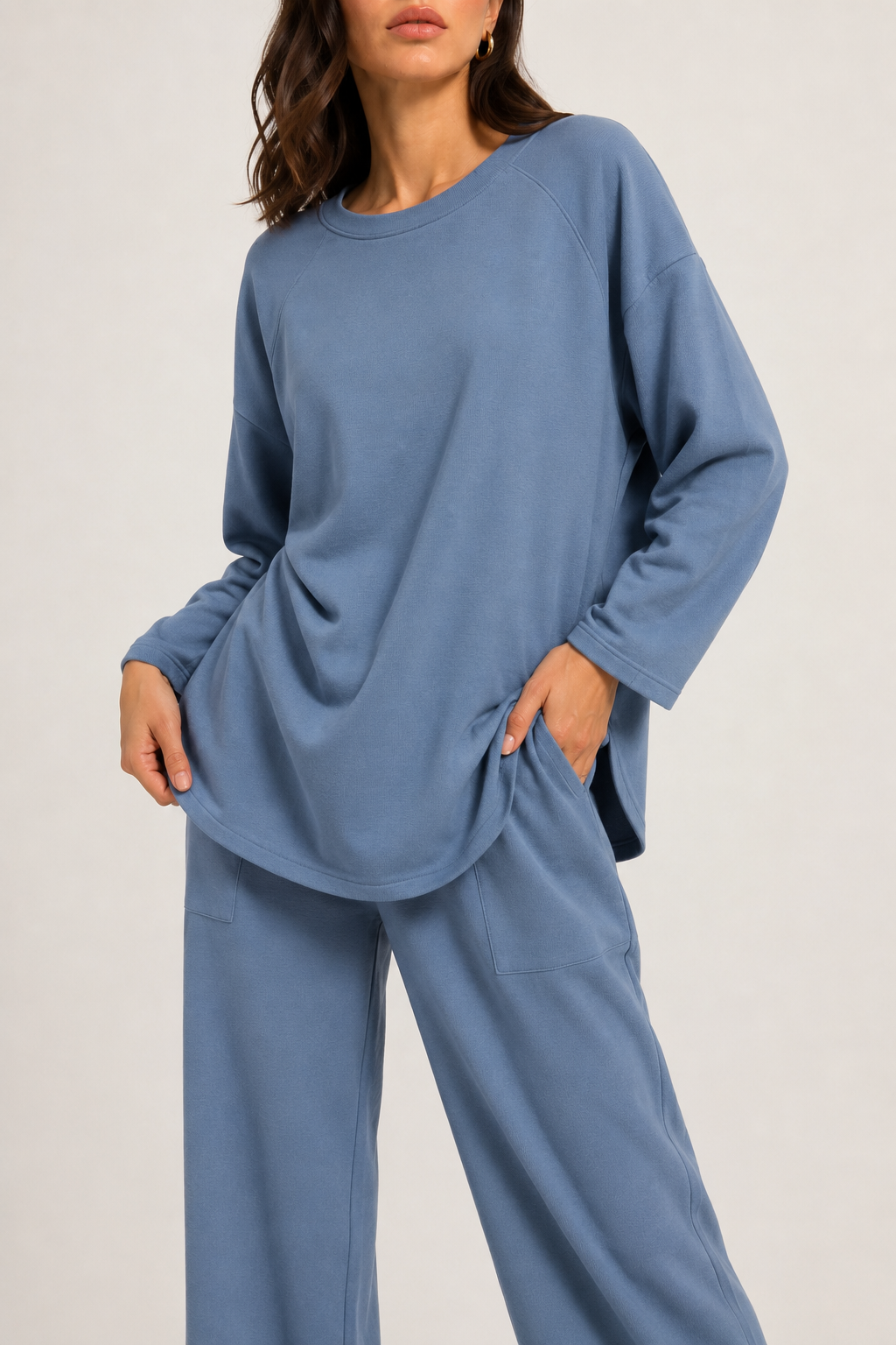 Women's Loose Fit Round Neck Spring Top
