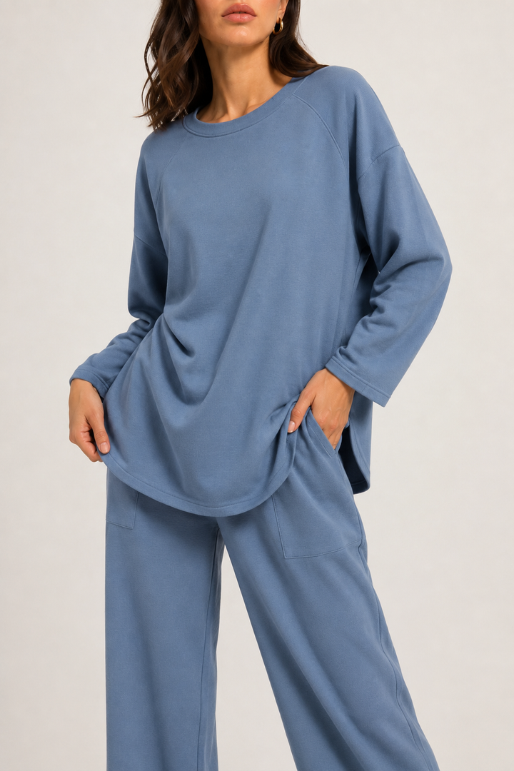 Women's Loose Fit Round Neck Spring Top