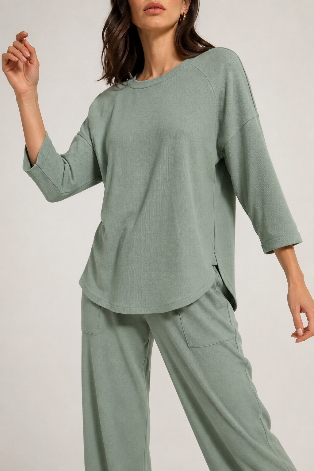 Women's Loose Fit Round Neck Spring Top