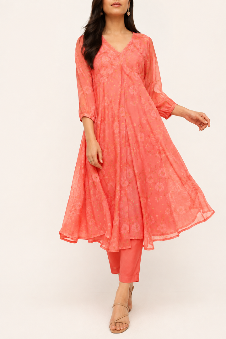 Women's Flowy V Neck Midi Dress
