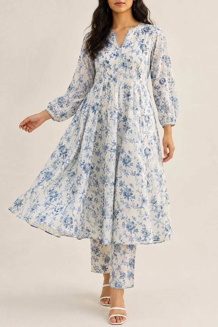 Women's Casual Floral Print Maxi Dress