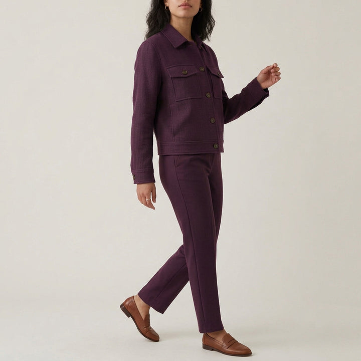 Women's Elegant Button Up Lightweight Jacket