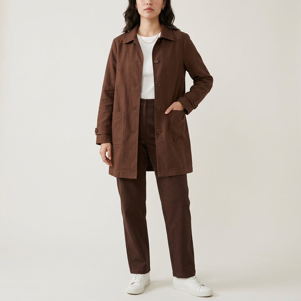 Women's Casual Long Sleeve Spring Coat