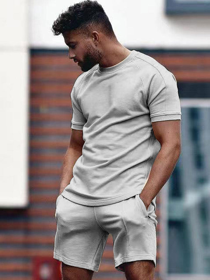 Men's Summer T-Shirt and Shorts Matching Set