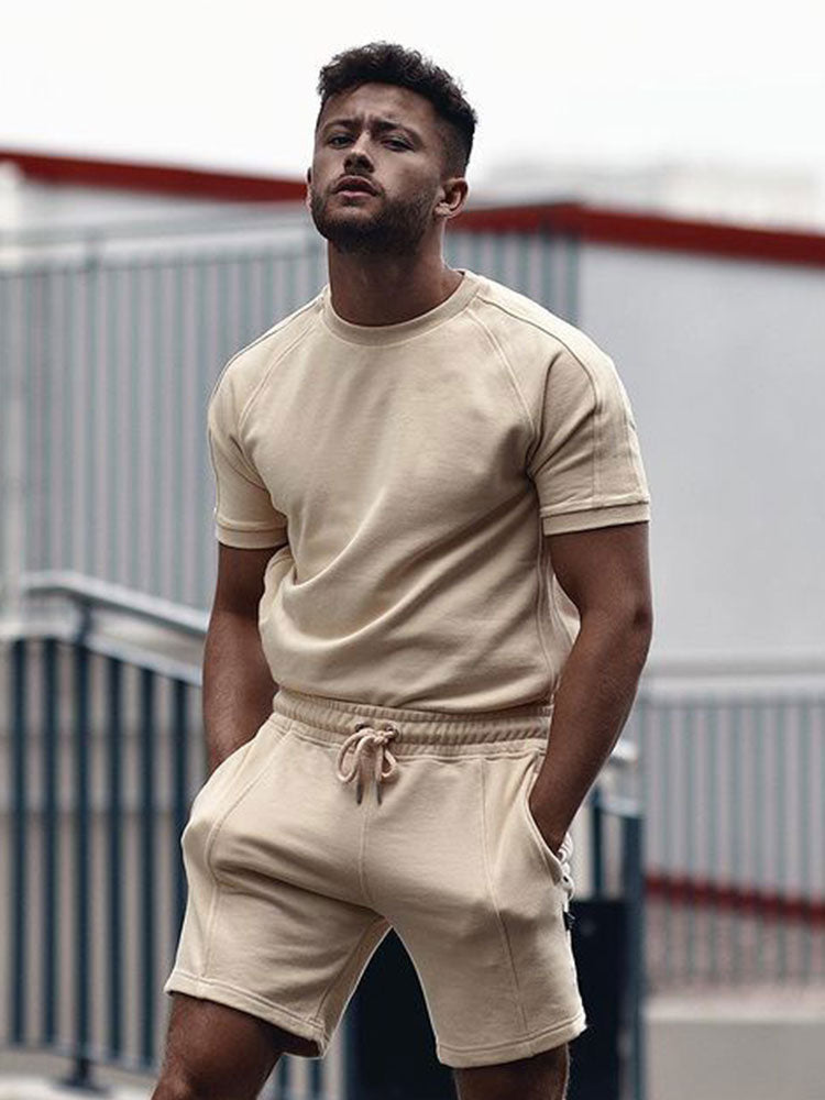 Men's Summer T-Shirt and Shorts Matching Set
