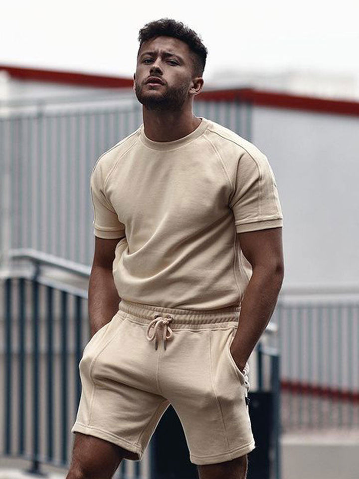 Men's Summer T-Shirt and Shorts Matching Set