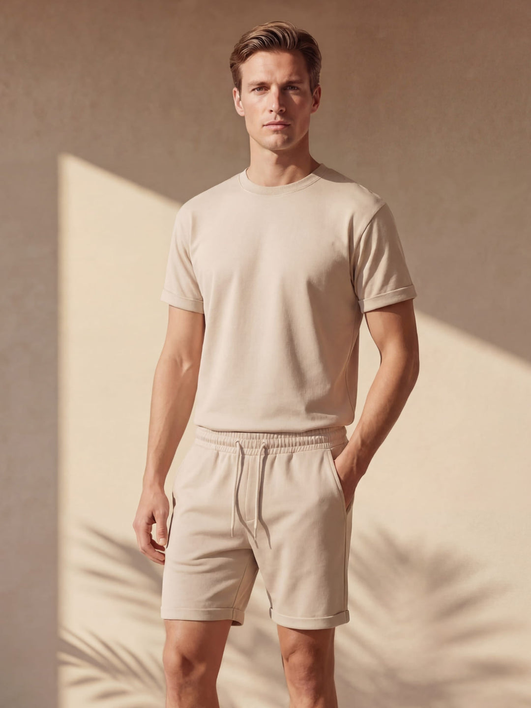 Men's Summer T-Shirt and Shorts Matching Set