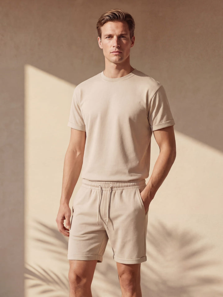 Men's Summer T-Shirt and Shorts Matching Set