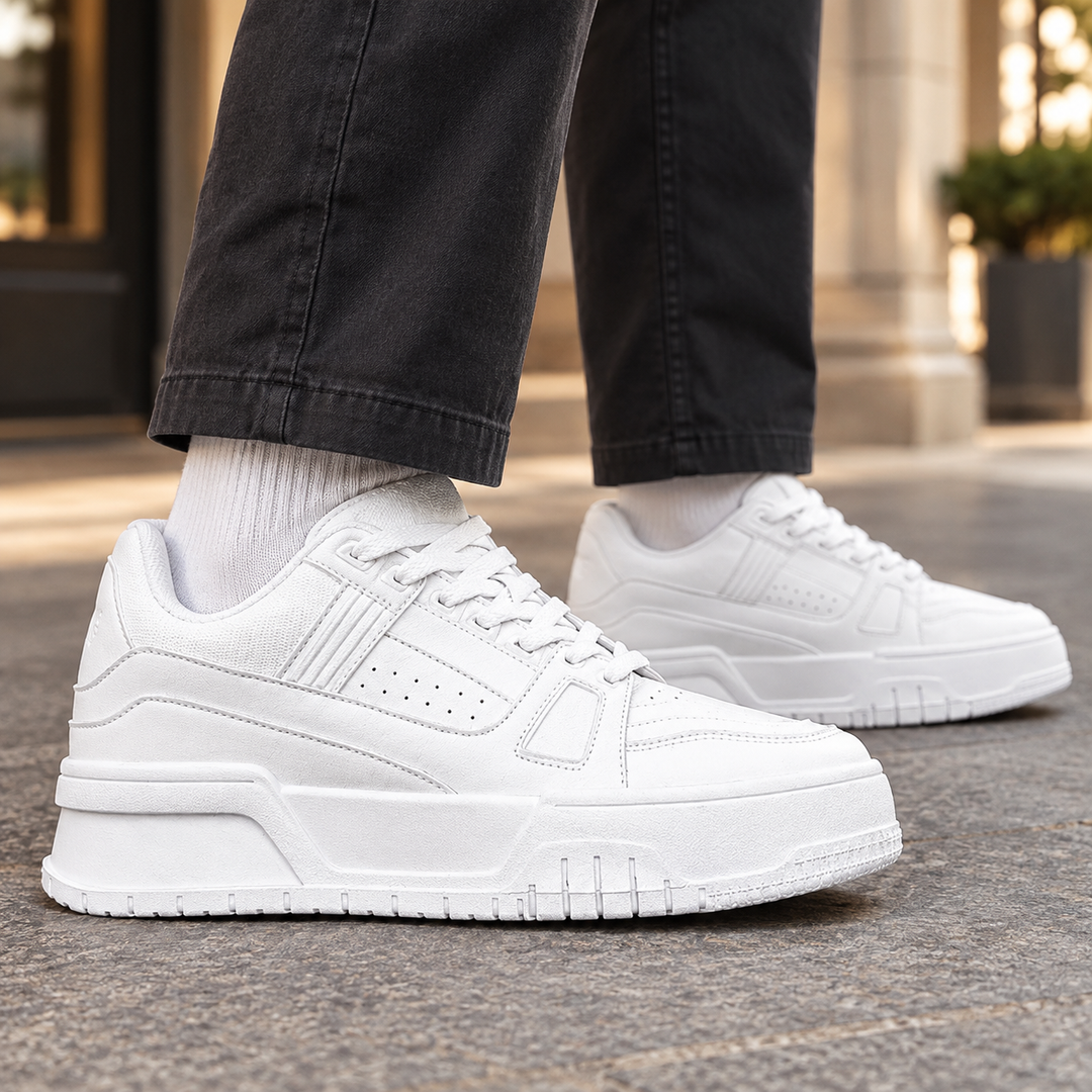Men's Summer Chunky Sole Low-Top Court Sneakers