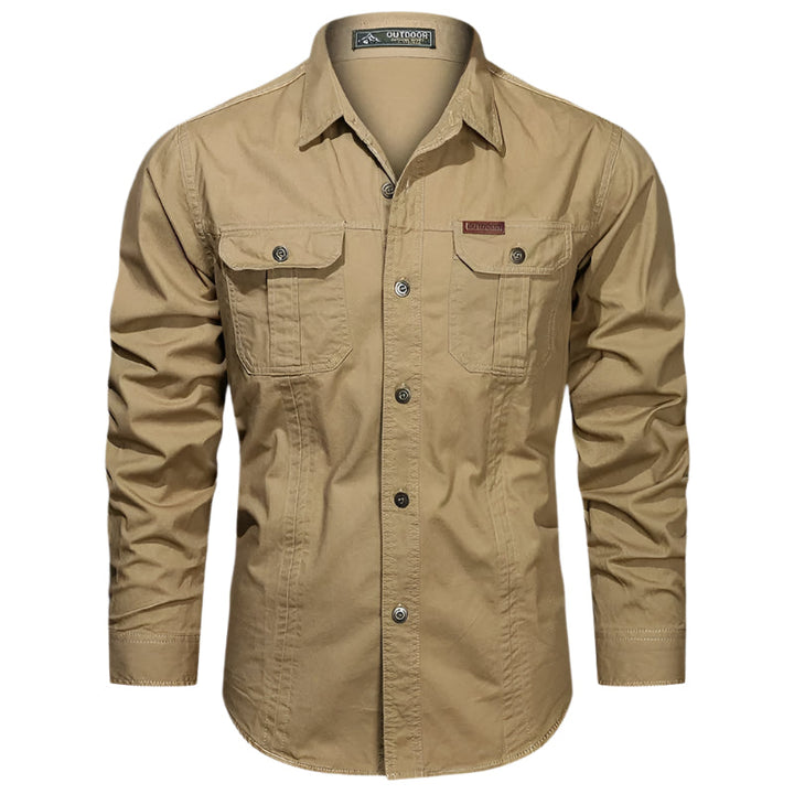 Men's Lightweight Utility Shirt with Flap Chest Pockets