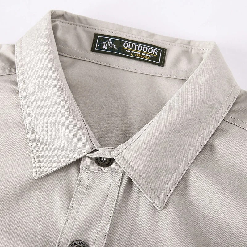 Men's Lightweight Utility Shirt with Flap Chest Pockets
