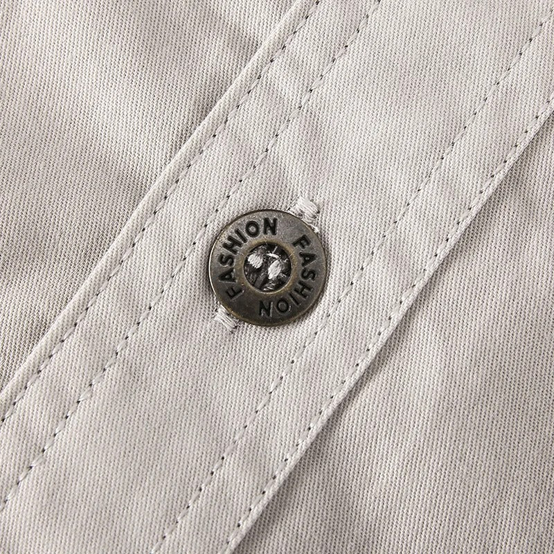 Men's Lightweight Utility Shirt with Flap Chest Pockets