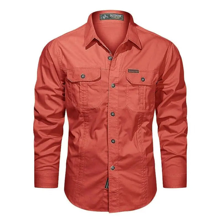 Men's Lightweight Utility Shirt with Flap Chest Pockets