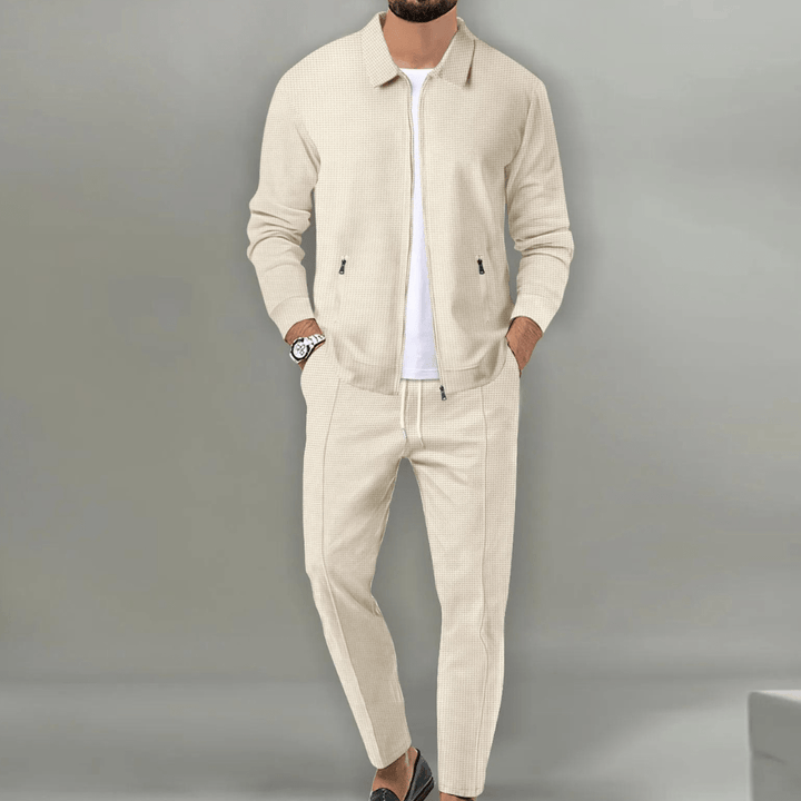 Men's Lightweight Zip Jacket and Pants Matching Set