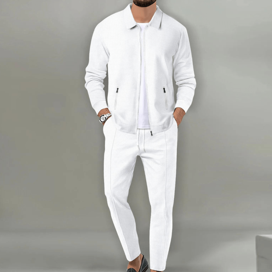 Men's Lightweight Zip Jacket and Pants Matching Set