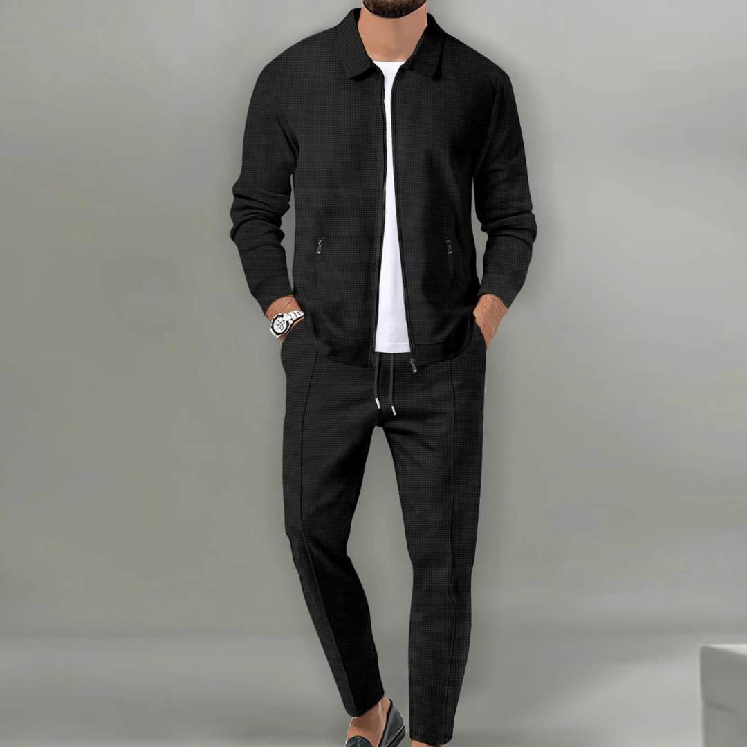 Men's Lightweight Zip Jacket and Pants Matching Set