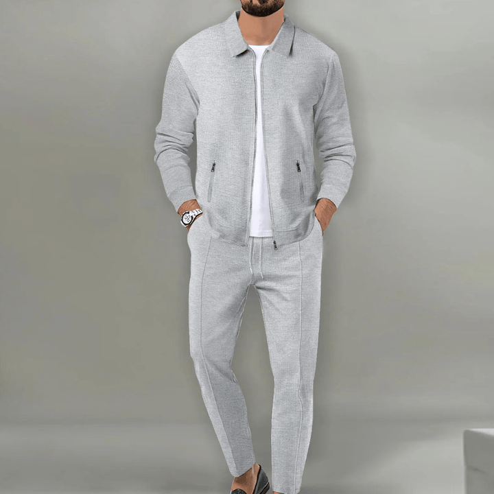 Men's Lightweight Zip Jacket and Pants Matching Set
