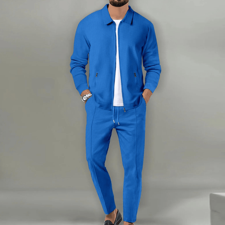 Men's Lightweight Zip Jacket and Pants Matching Set