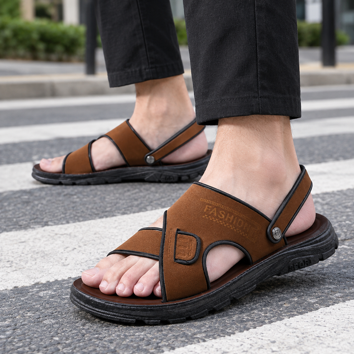 Men's Lightweight Chunky Sole Back Strap Sandals