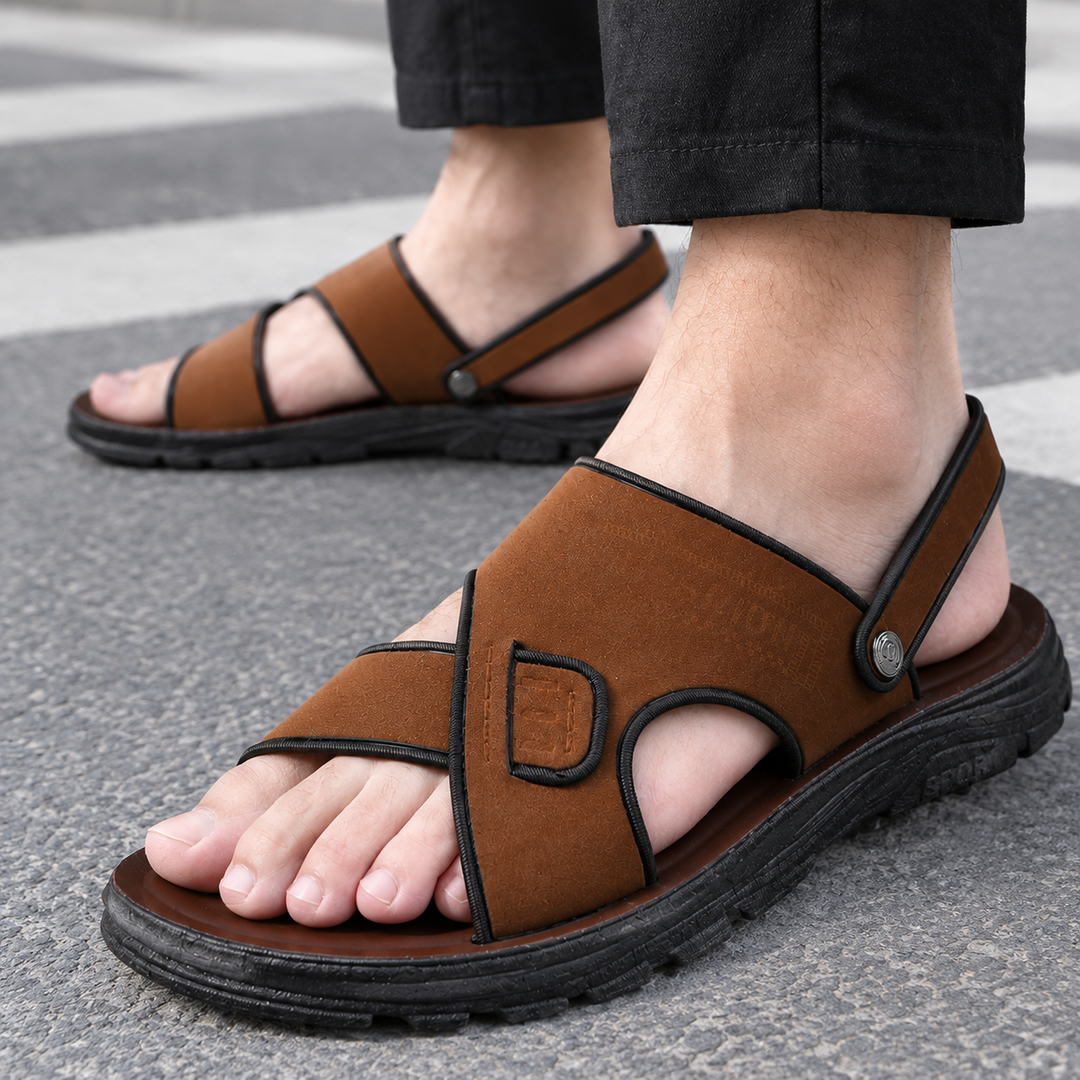Men's Lightweight Chunky Sole Back Strap Sandals