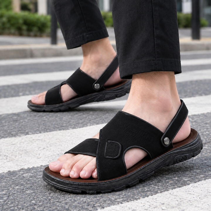 Men's Lightweight Chunky Sole Back Strap Sandals