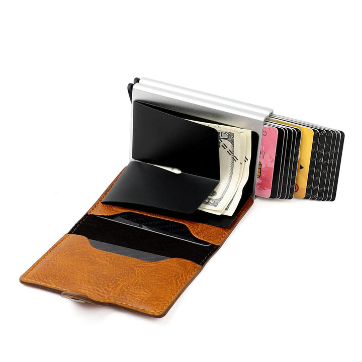Men's Slim RFID Pop-Up Card Holder for Holiday Travel