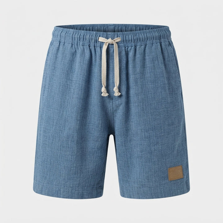 Men's Lightweight Denim-Look Drawstring Shorts
