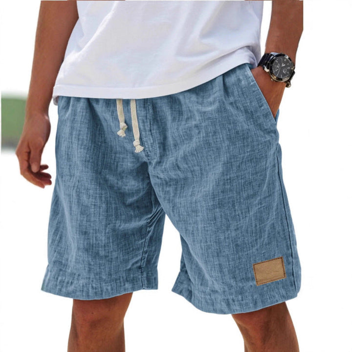 Men's Lightweight Denim-Look Drawstring Shorts