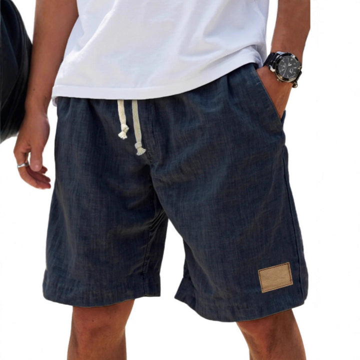Men's Lightweight Denim-Look Drawstring Shorts