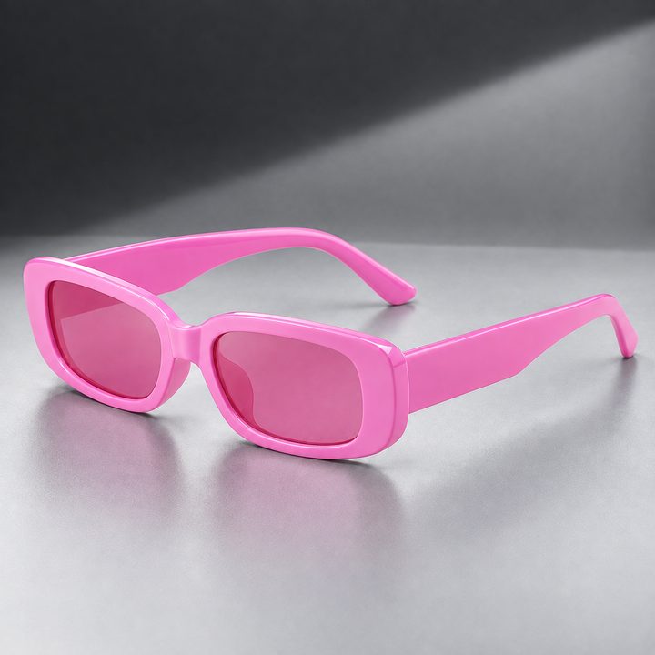 Men's Retro Narrow Rectangle UV400 Sunglasses