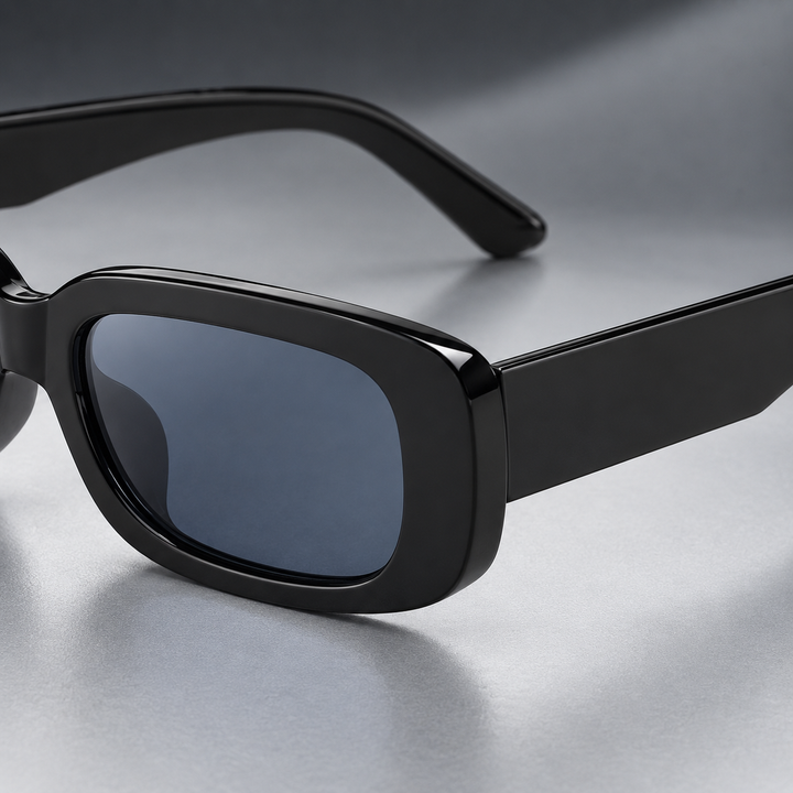 Men's Retro Narrow Rectangle UV400 Sunglasses