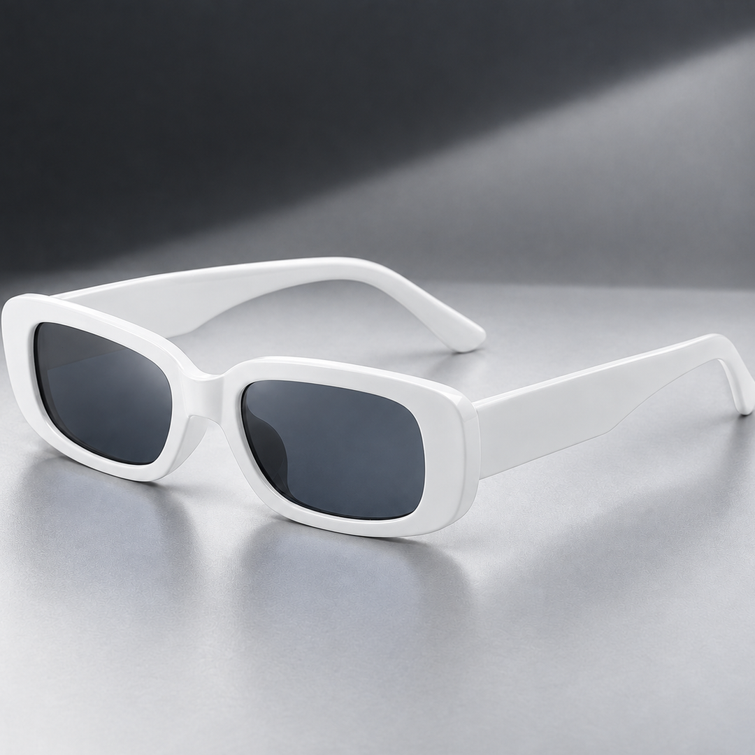 Men's Retro Narrow Rectangle UV400 Sunglasses