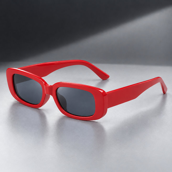 Men's Retro Narrow Rectangle UV400 Sunglasses