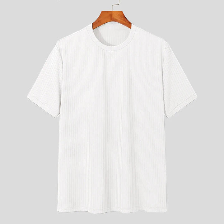 Men's Lightweight Ribbed Slim Fit T-Shirt