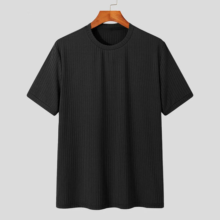 Men's Lightweight Ribbed Slim Fit T-Shirt