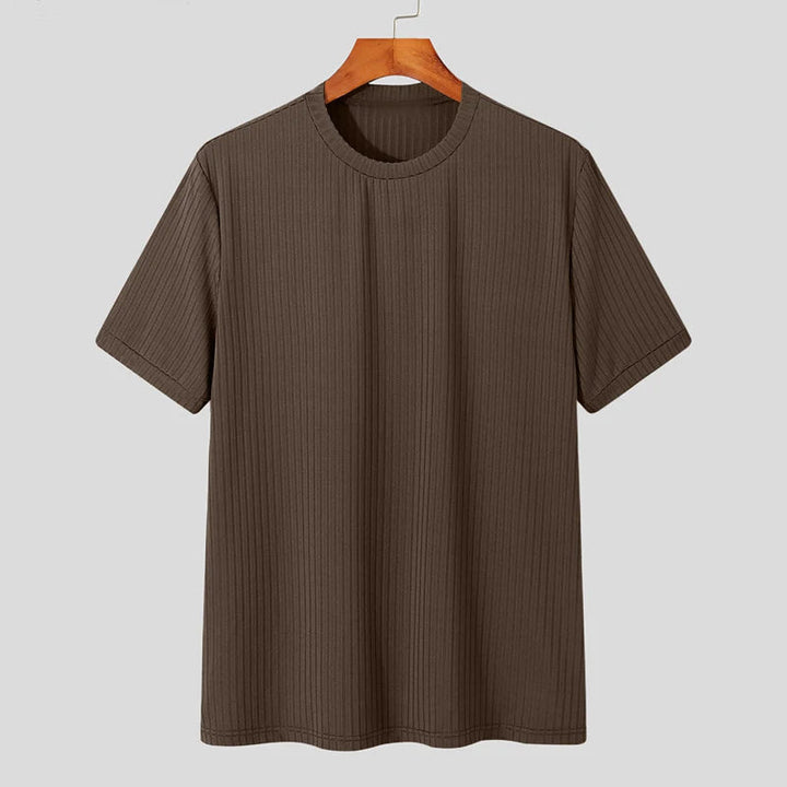 Men's Lightweight Ribbed Slim Fit T-Shirt