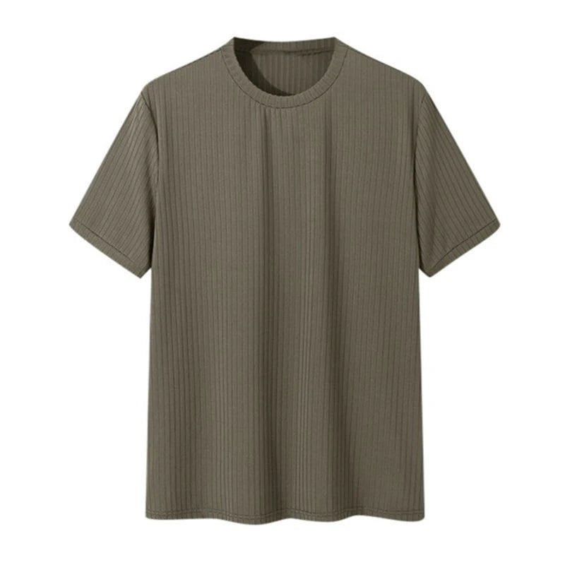 Men's Lightweight Ribbed Slim Fit T-Shirt