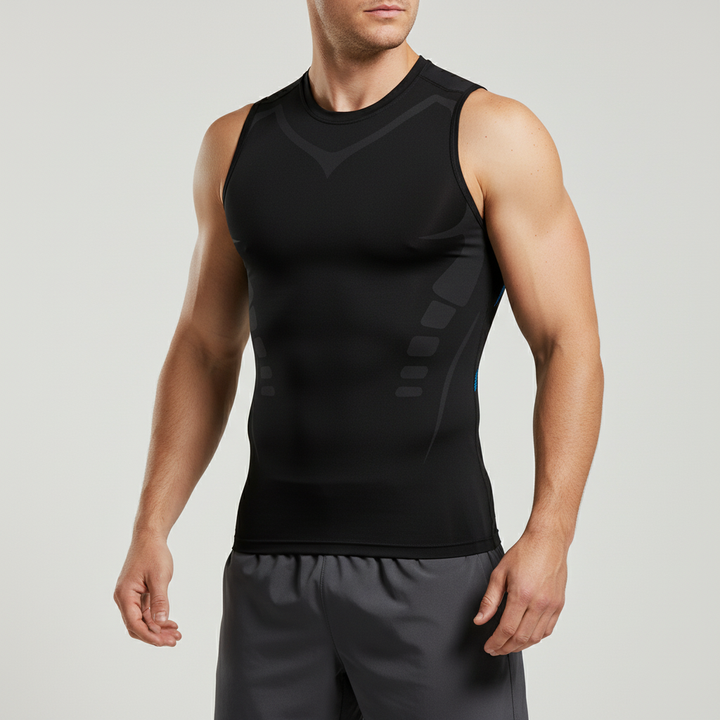 Men's Breathable Sleeveless Compression Gym Singlet