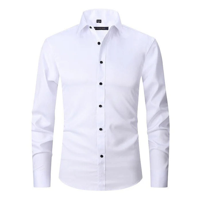 Men's Lightweight Slim Fit Long Sleeve Dress Shirt