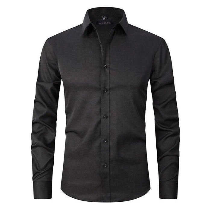 Men's Lightweight Slim Fit Long Sleeve Dress Shirt