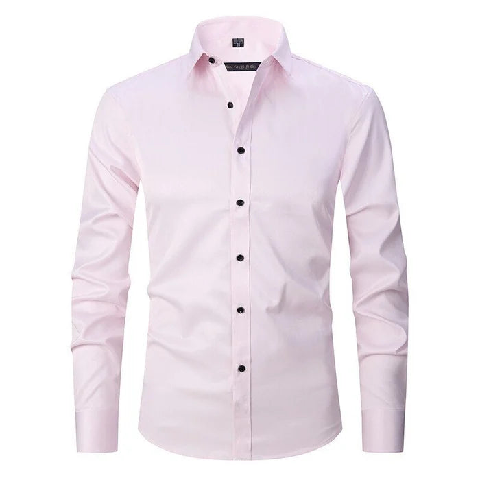 Men's Lightweight Slim Fit Long Sleeve Dress Shirt