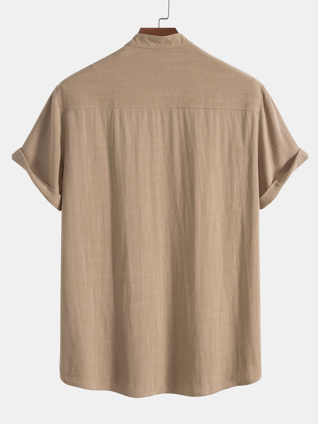 Men's Summer Short Sleeve Shirt and Linen-Look Pants Set