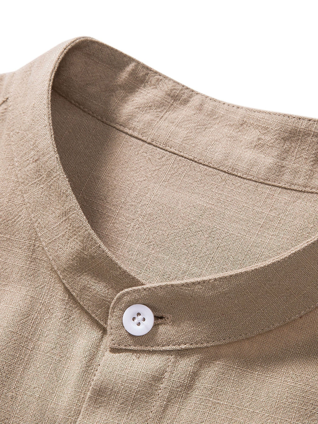 Men's Summer Short Sleeve Shirt and Linen-Look Pants Set
