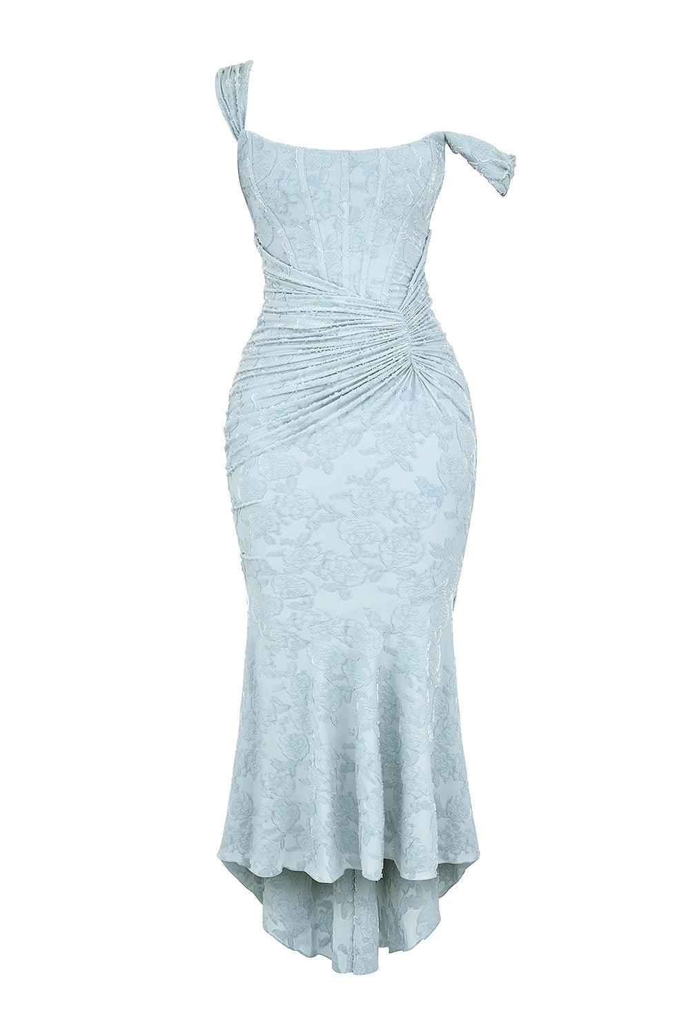 Women's Lace Corset Fishtail Cocktail Midi Dress
