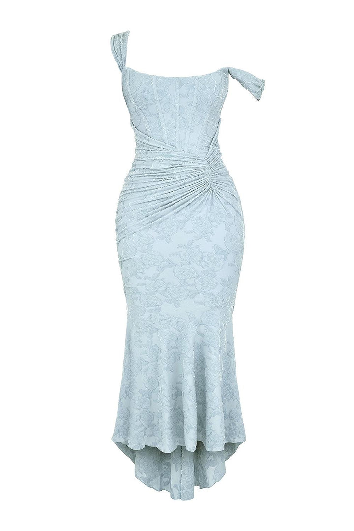 Women's Lace Corset Fishtail Cocktail Midi Dress