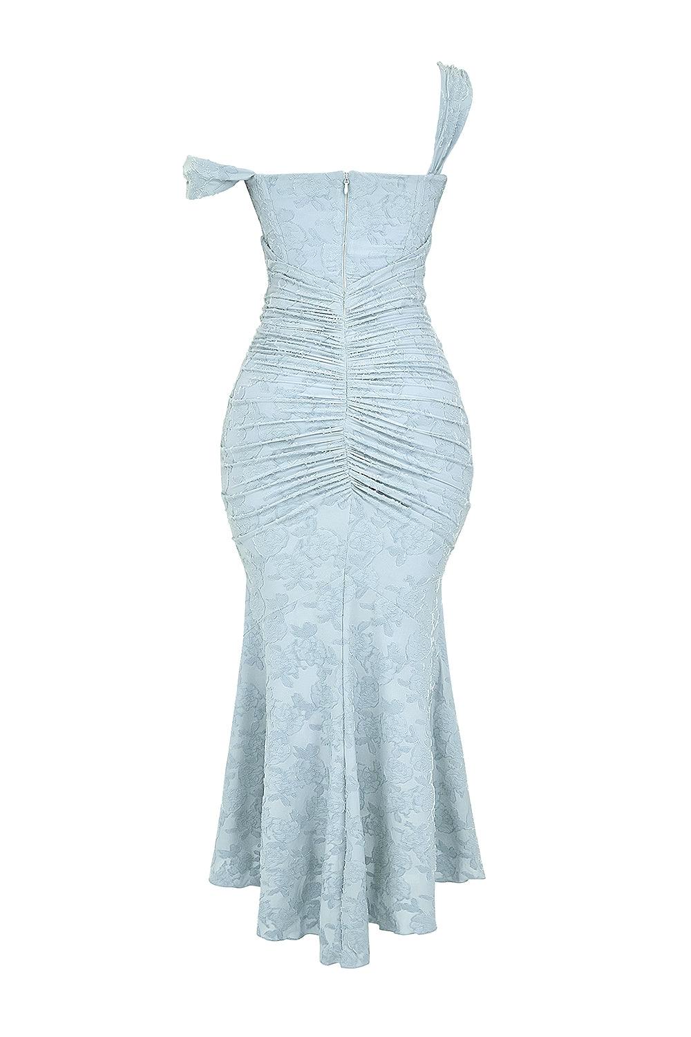 Women's Lace Corset Fishtail Cocktail Midi Dress