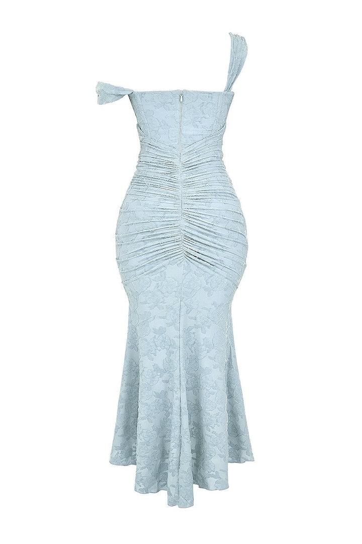 Women's Lace Corset Fishtail Cocktail Midi Dress